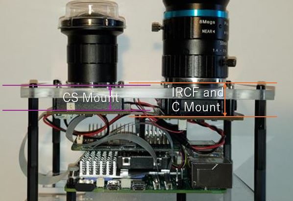 SE-SB8M-IMX585 Dual Camera Rig for RPI5/RPI CM4